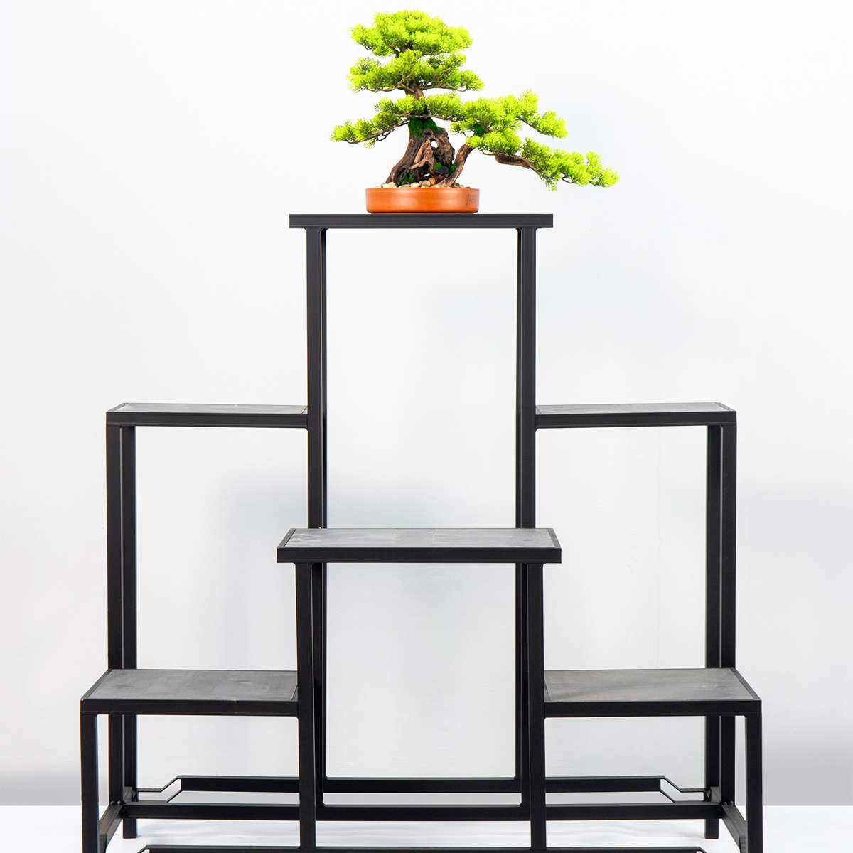 铝合金花架子案台客厅落地式底座盆景架户外花几订制室外花架大型