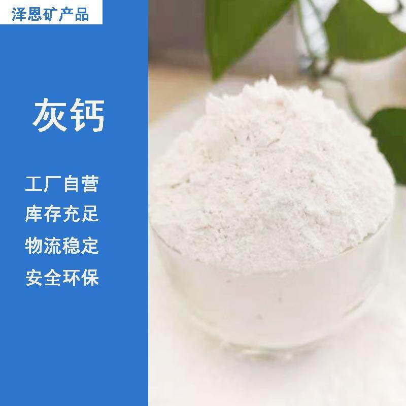 氢氧化钙粉工业级设备吸湿水处理用生石灰钙粉350目480目白色石灰