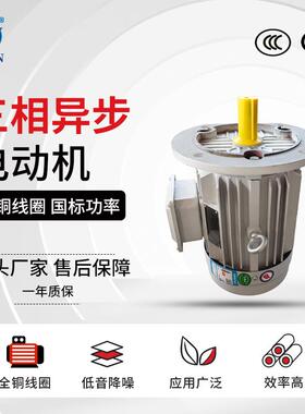 三相1异步电机 709YE3-12M-8全马达极 机械铜设备用1.5KW/380V电