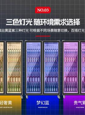 网红酒水柜酒吧展示柜商用保鲜饮料柜蛋糕柜立式冷藏鲜花柜超市
