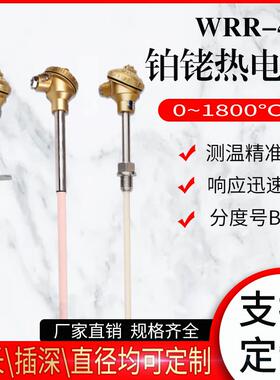 WRR-430铂铑热电偶B型刚玉管1800度 双层25mm陶瓷刚玉保护管