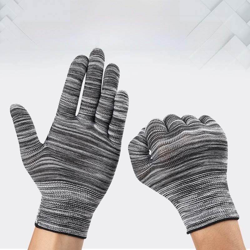 劳动防护耐磨工作薄纯棉女式细线毛线针织一次性工人棉线棉纱手套