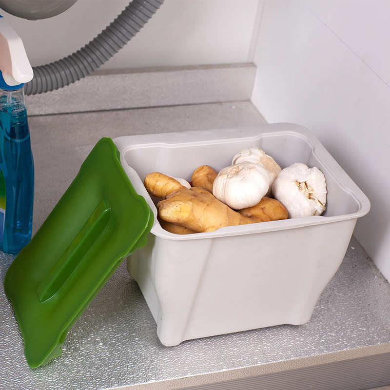 东派厨房壁挂式垃圾桶橱柜大号PP收纳盒家居收纳框带盖垃圾桶批发