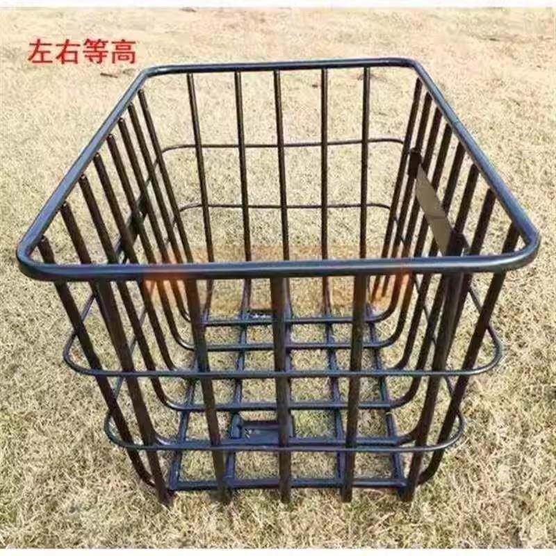 载重王车筐前置大号加粗电动车筐加厚无盖结实电动车拉货筐自行车