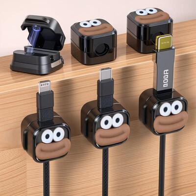 Magnetic Cable Organizer for Desk and Car, Data Cable Manage