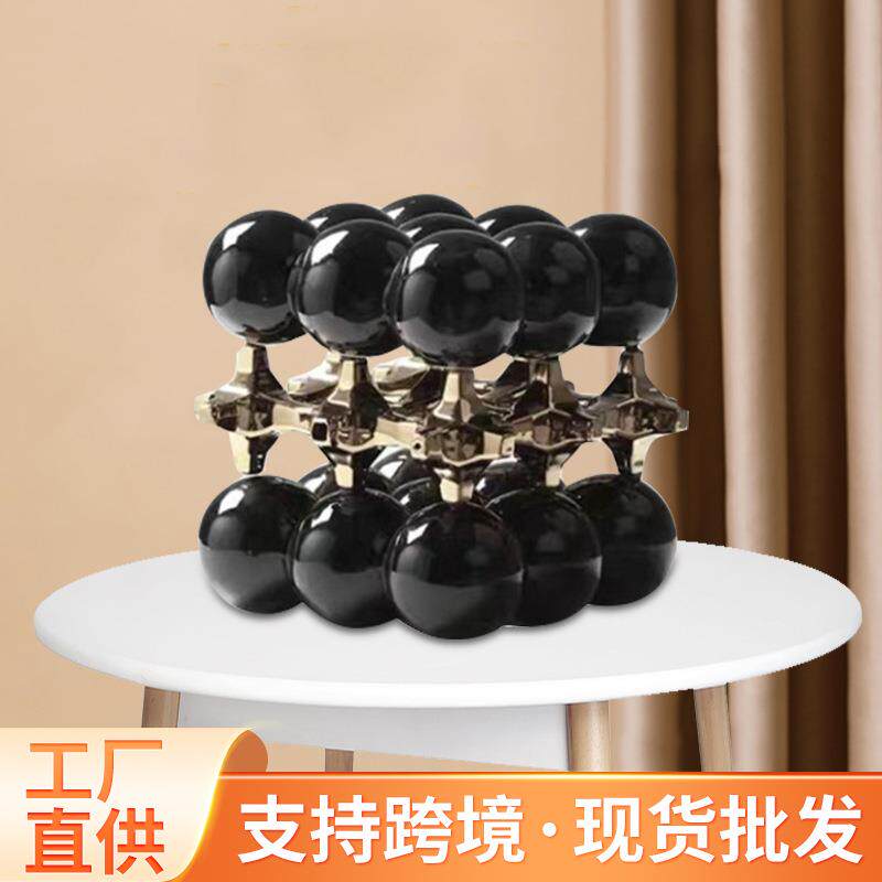 北欧风格珠点摆件样板房售楼处儿童房书柜客厅软装饰品in s现代摆
