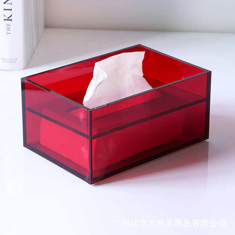 力色抽半透明卫生间盒客厅纸巾亚克收纳盒有机玻璃透明纸盒创意,家居饰品,花瓶,淘宝优惠券,粉丝福利购,淘宝优惠卷