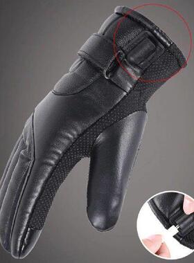 Leather Cycling Thermal Bike Gloves Waterproof Outdoor