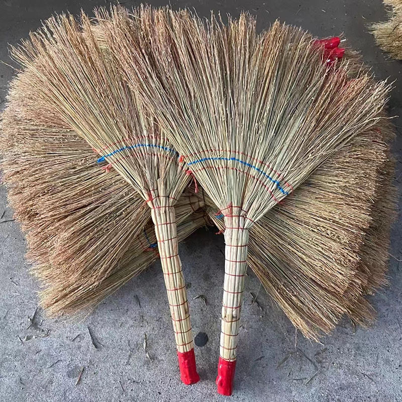 手工老式扫把硬毛高粱净苗扫地笤帚天然无籽物业环卫清洁头发家用