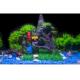 鱼缸造景装 饰仿真水草假山套餐水族箱摆件桌面金鱼缸渔翁桥彩石子