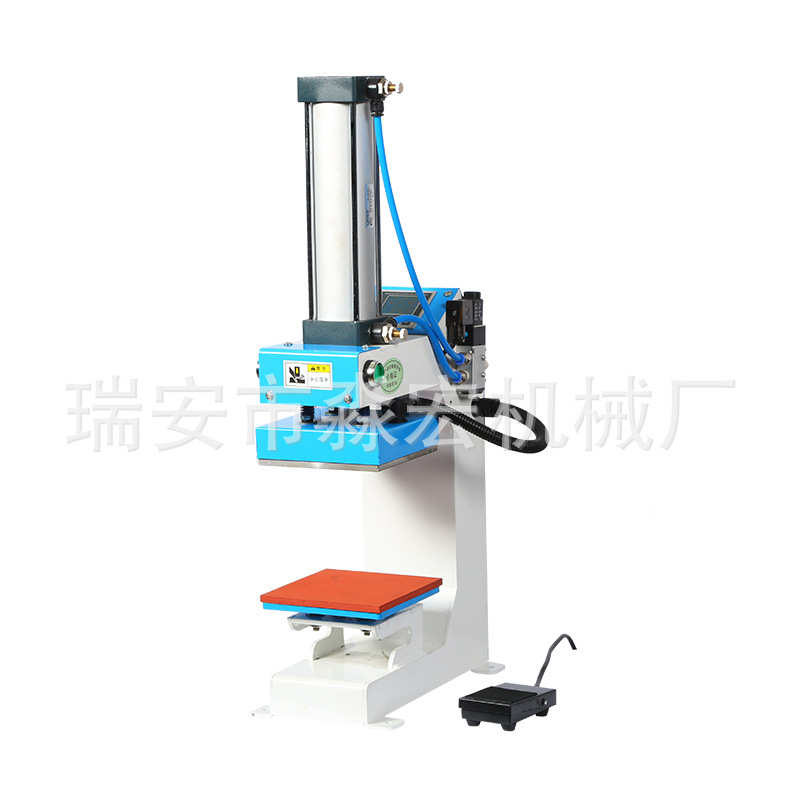 厂家批发气动单头烫标机全自动上滑式鞋标烫画机热转印烫印花烫钻