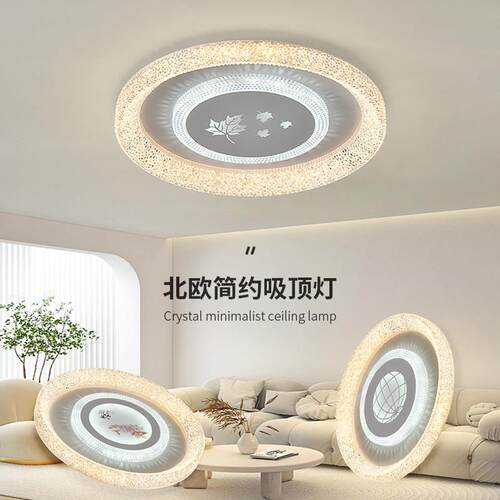 家用LED三防灯客厅卧室智能吸顶灯饭厅书房厨房圆形节能超亮灯具