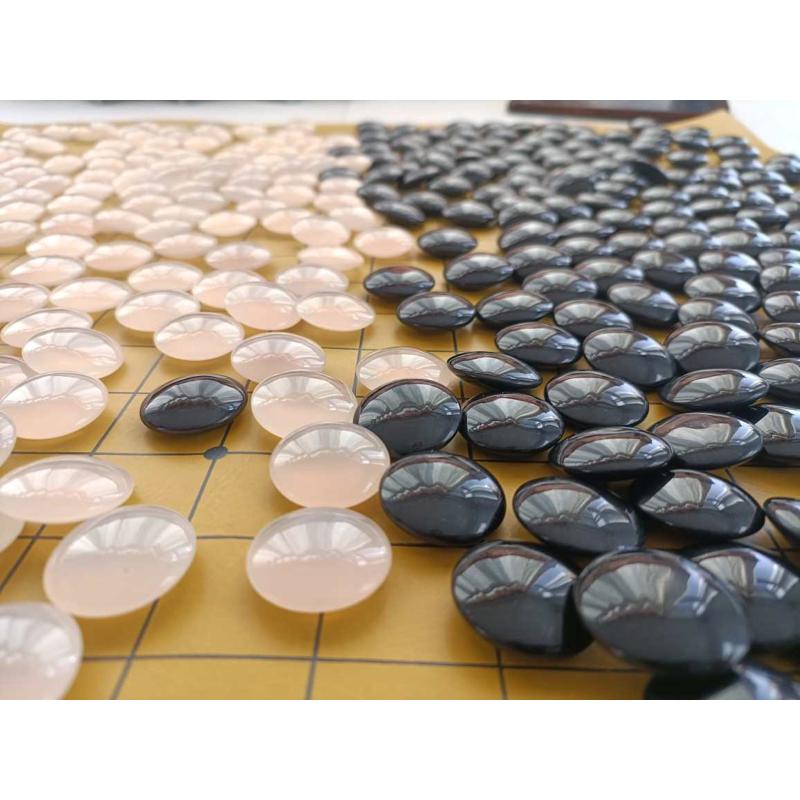 批发s送人质，级围棋无的收藏玛瑙黑通透，料花纹佳品无杂质白子