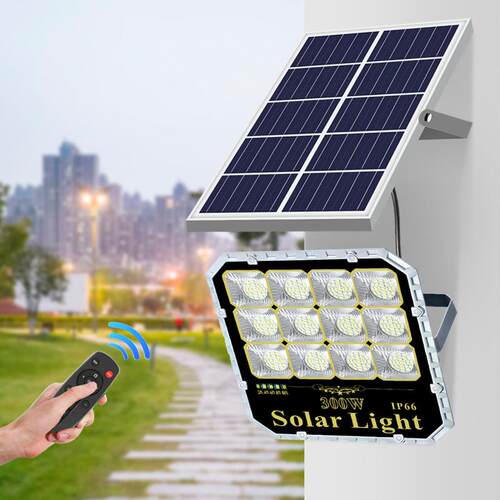 新款太阳能投光灯led户外防水庭院灯太阳能路灯照明外贸厂家