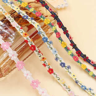 整卷小碎花立体刺绣织带 发饰发圈发夹辅料手工diy帽子配件 服装