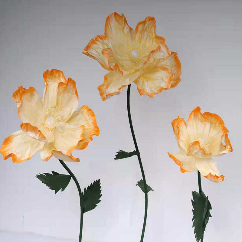 新款婚庆婚礼舞台布置摄影装饰手工纸花彩色水墨花虞美人路引花,节庆用品/礼品,吊顶纱幔,淘宝优惠券,粉丝福利购,淘宝优惠卷