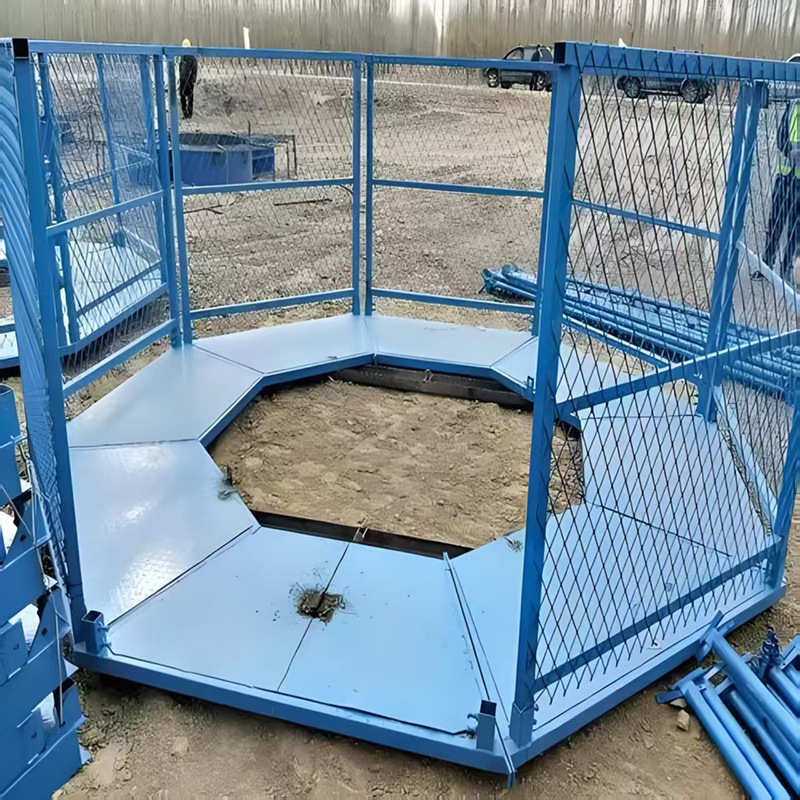 工地高空施工墩柱平台桥梁上下通道安全梯笼爬梯操作平台盖梁平台