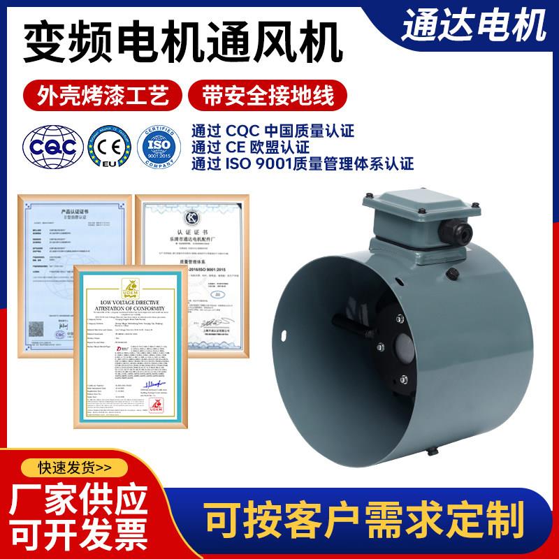 蓝色壳变频通风机G-112A 变频通风机G112 变频调速马达专用冷却通