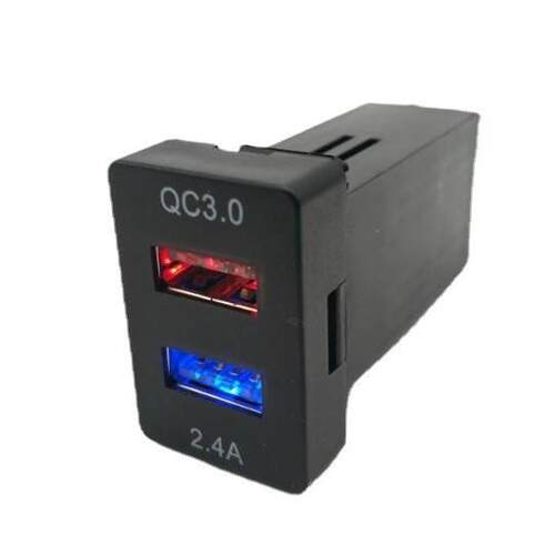 厂家外贸新品日系QC3.0快充日系车日系新老款预留位手机充电器