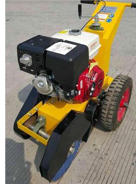 推式马路裂缝手灰机清带吹34094风路面清缝手机 推汽油地面清缝机