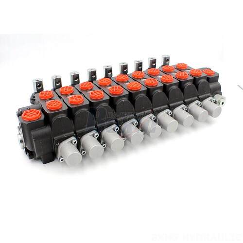SD8多路换向阀 90L 9联手动 315bar G1/2液压阀