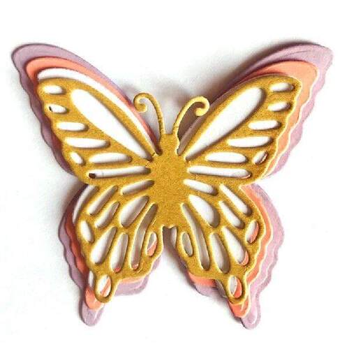 Cutting Dies Paper Embossing Tool Butterfly-shape 4-layer