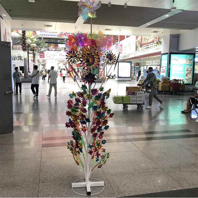 新款市场风车大支架可插风车风车展示支架