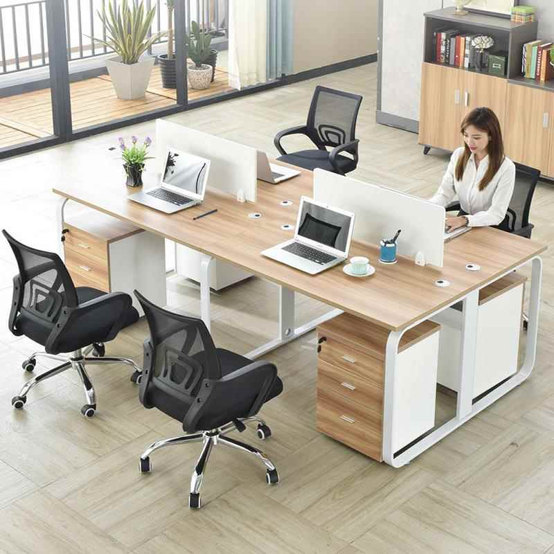 办公桌简约现代桌椅组合屏风工位职员电脑办工桌家具4四人位6卡位