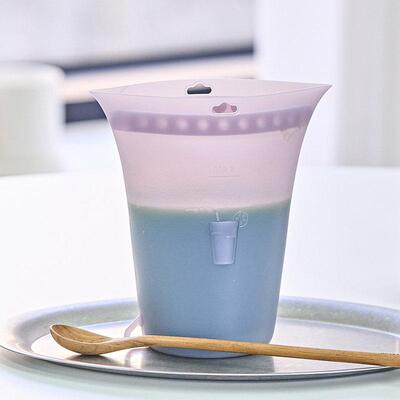 韩国SalleMa硅胶保鲜杯密封防漏山姆分装袋备餐袋冰箱密封收纳袋