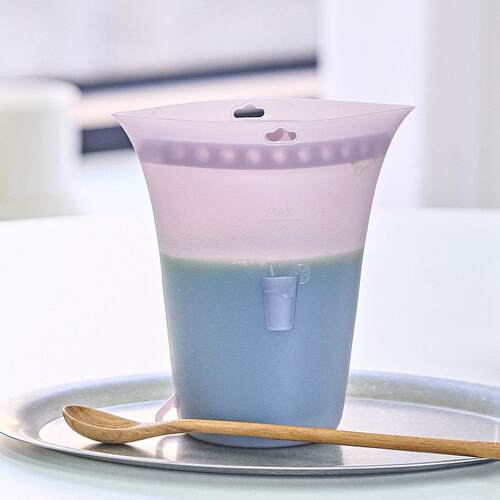 韩国SalleMa硅胶保鲜杯密封防漏山姆分装袋备餐袋冰箱密封收纳袋