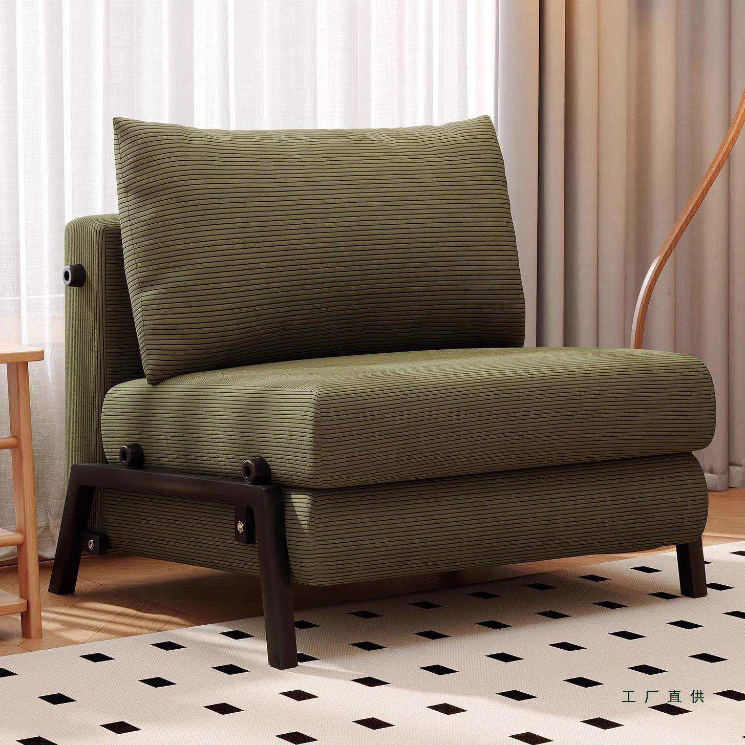 单人沙发床折叠两用2026新款家用客厅阳台多功能懒人小户型伸缩床