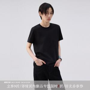 sameuoo散养文化「小彩派对」修身正肩短袖t恤女男夏中性风基础t