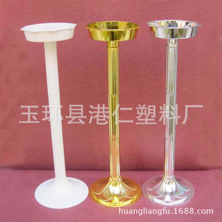插花三节管小型路引花台罗马柱花艺培训会场婚庆布置鲜花包装材料