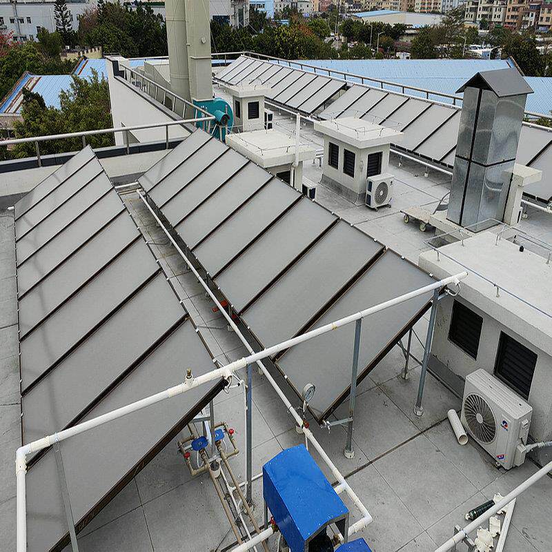 学校酒店承压分体式太阳能热水系统空气源热泵太阳能热水系统组合