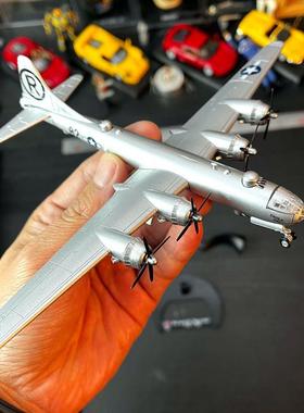 1:200合金飞机B29运输机空中堡垒成品金属模型机轮可拆卸配支架