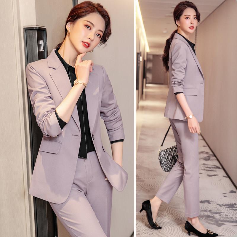 休闲 西装套装女2025新款春秋冬上班服气质工装女士西服正装工作