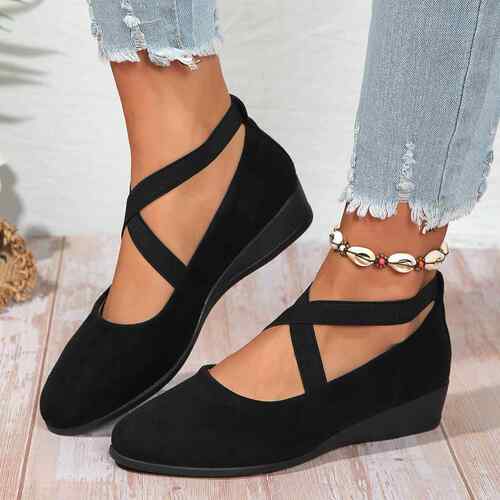 Soft Wedge Shoes for Women  Stylish Fashion Closed-Toe