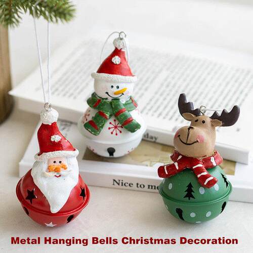 Metal Hanging Bells Christmas Decoration Ornament Tree