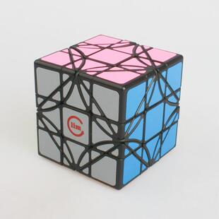 Cube 方是 黑底转角3阶魔方 Funs Dreidel Lim 超级转角三阶魔方