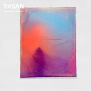 纯手绘抽象玄关过道装饰画后现代简约油画巨幅落地画客厅艺术挂画