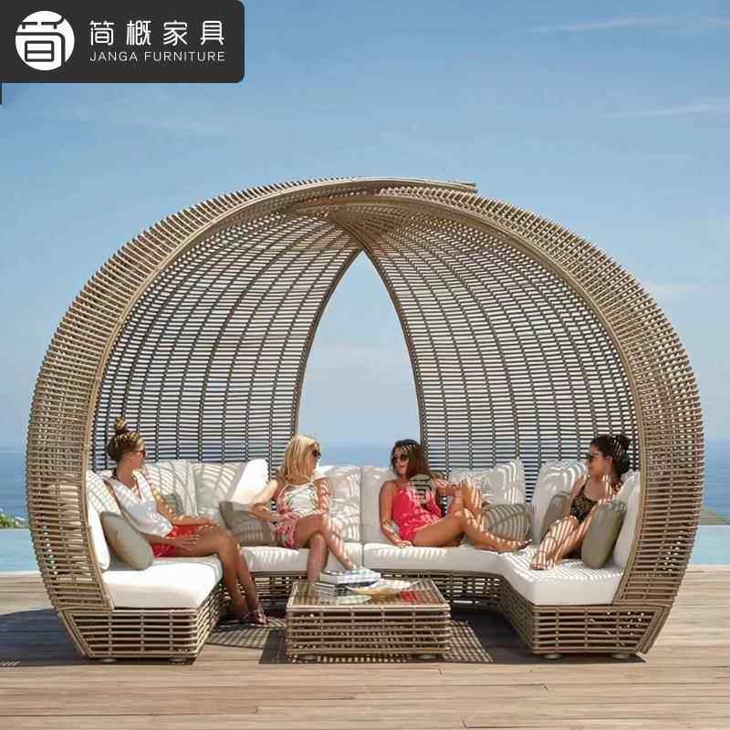 沙户外别墅庭院椅藤编躺露台花园鸟躺929床酒店巢民宿休闲日光浴,住宅家具,户外沙发,淘宝优惠券,粉丝福利购,淘宝优惠卷