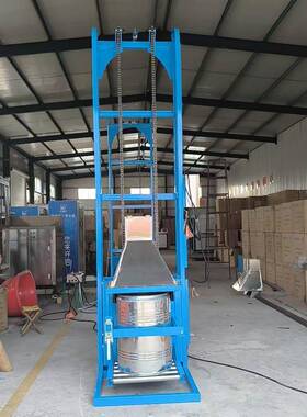 3米高商用电动倒料翻桶机输送餐厨垃圾果蔬物料垂直提升设备