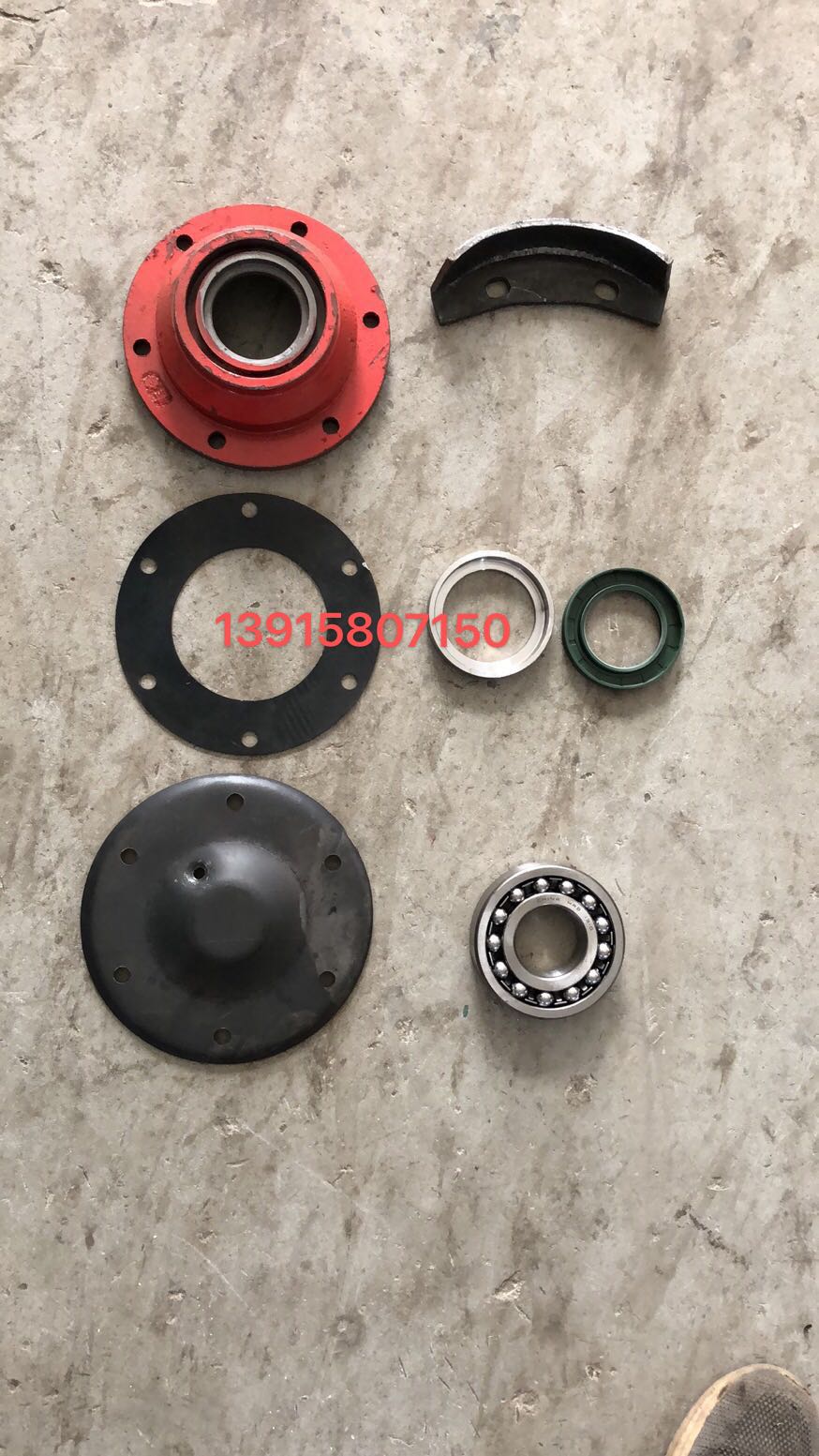 豪丰180/200/230旋耕机310轴承座轴承盖垫防草圈油封防磨板一套