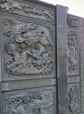 厂家直销石雕浮雕九龙壁 校园中式青石浮雕墙壁画 户外大型广场景