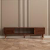 实木电柜茶几组视小户型合现代家用储物0507柜地柜轻奢客厅子电视