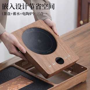 茶具套裝 家用茶盤泡茶壺茶杯整套客廳小型自動(dòng)茶盤茶臺(tái)燒水壺一體