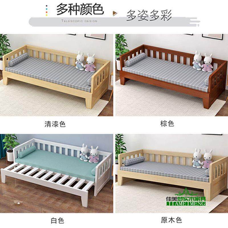 J&多功能实木沙发床可折叠书房小户型推拉伸缩两用双人1.2客厅1.5