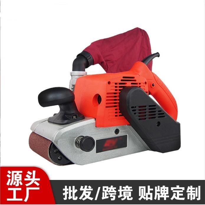 4寸砂带机手提式砂光机坦克砂带机平面打磨机大功率木工砂纸机