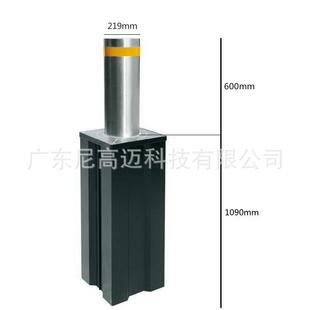 304不锈钢电动式防撞路桩西安景区商业步行街阻隔挡路自动升降柱
