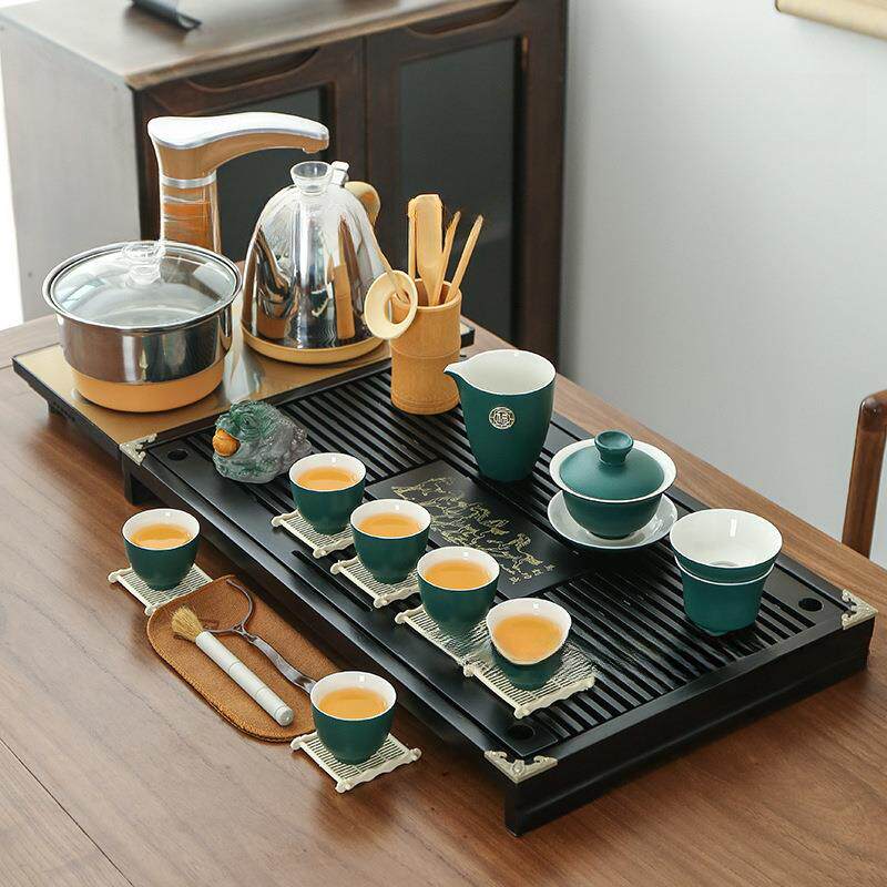 茶盘茶具整一套带烧纳仁莱#8室水套装家全自动整套功用夫办公一体